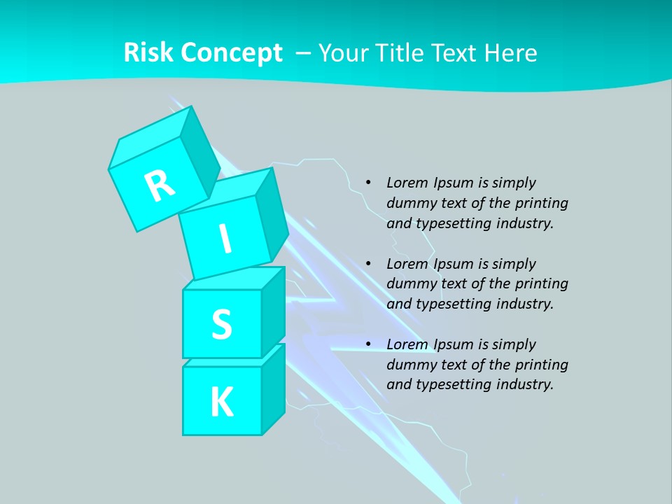 Light Effect Thunderbolt PowerPoint Template
