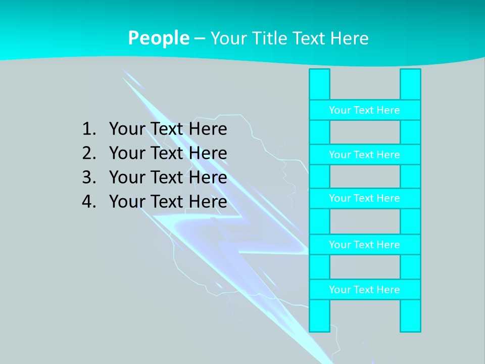 Light Effect Thunderbolt PowerPoint Template