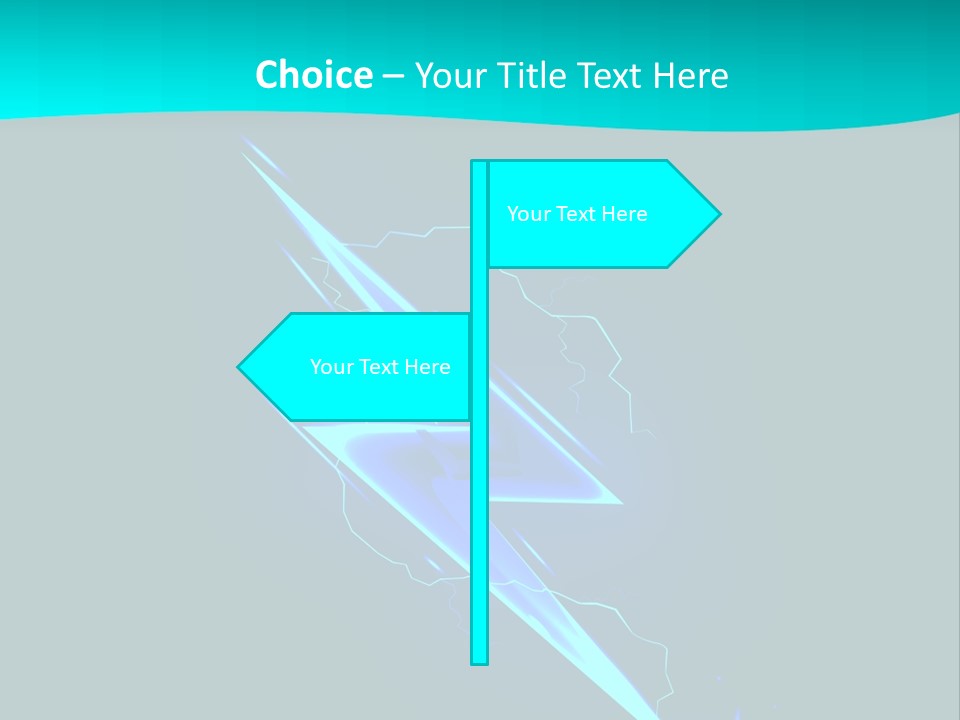 Light Effect Thunderbolt PowerPoint Template