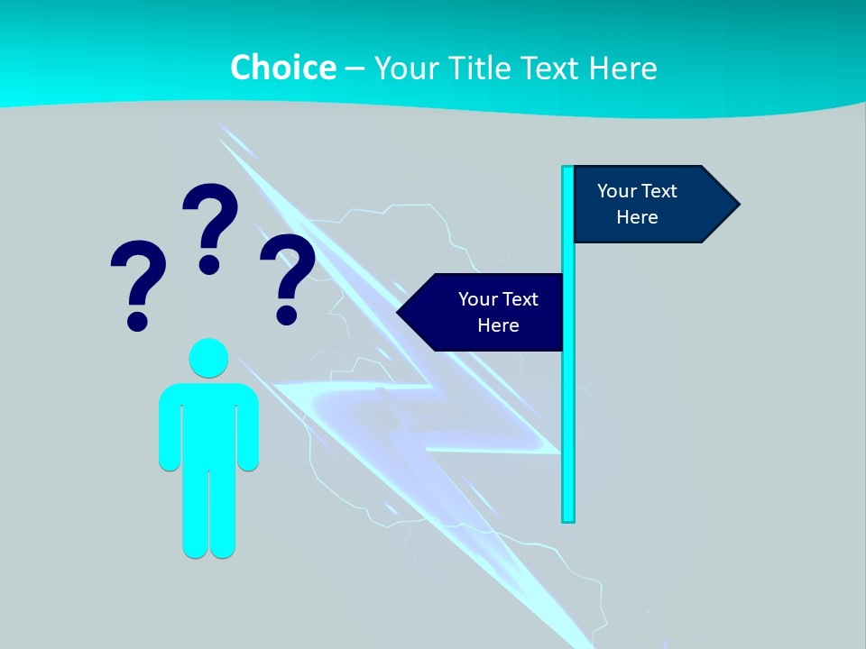 Light Effect Thunderbolt PowerPoint Template