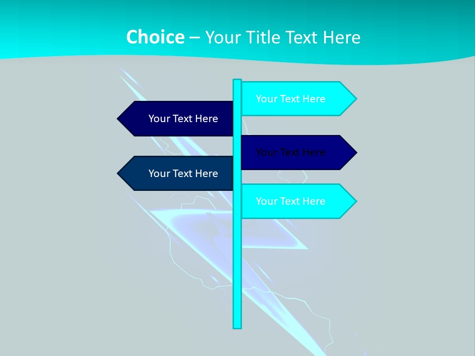 Light Effect Thunderbolt PowerPoint Template