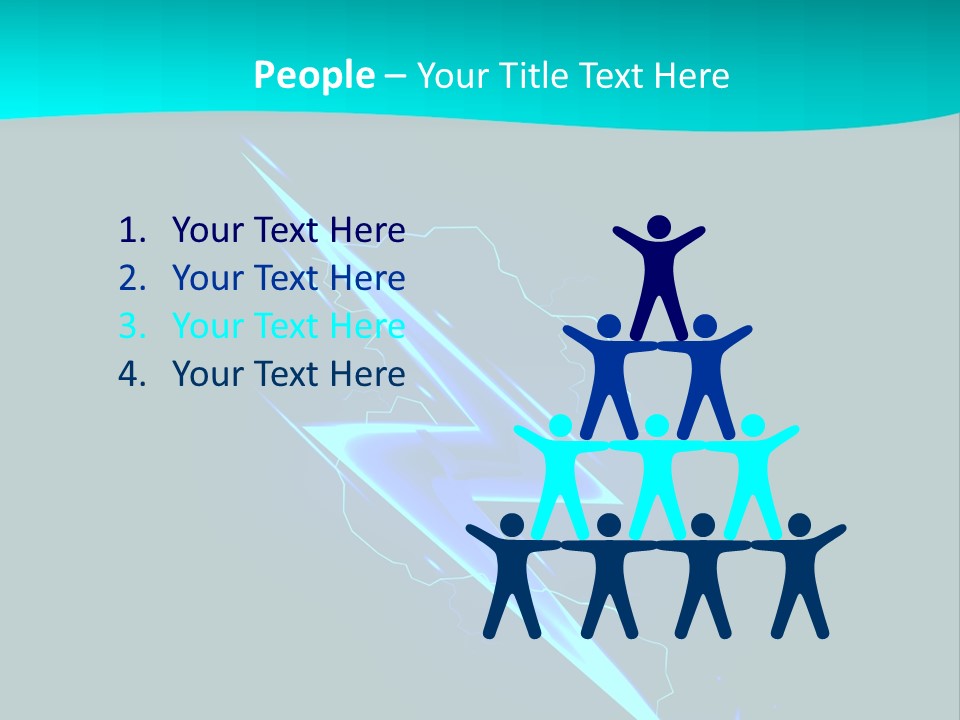 Light Effect Thunderbolt PowerPoint Template