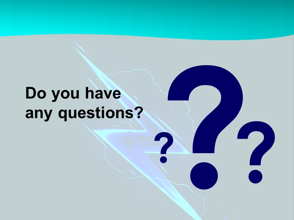 Light Effect Thunderbolt PowerPoint Template