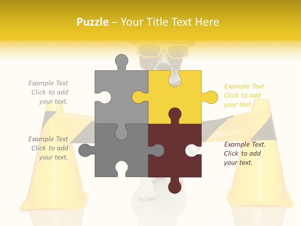 Joke Yellow Animal PowerPoint Template