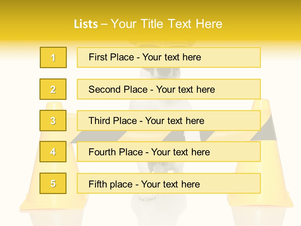 Joke Yellow Animal PowerPoint Template