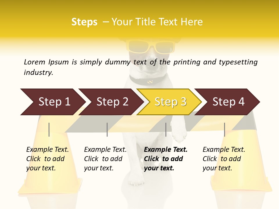 Joke Yellow Animal PowerPoint Template