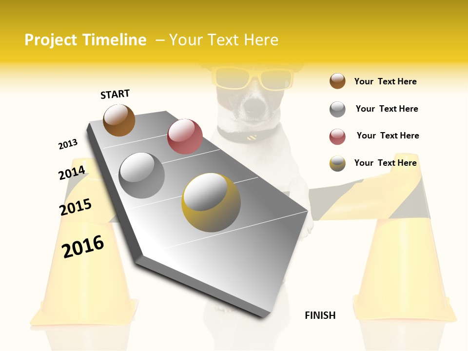 Joke Yellow Animal PowerPoint Template