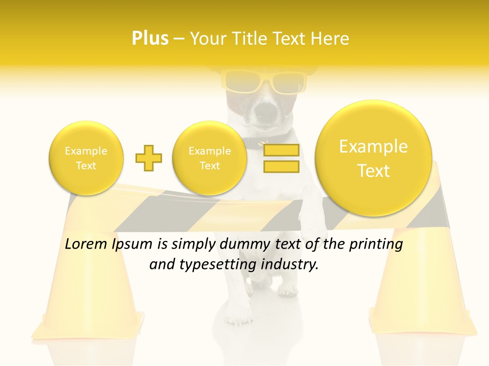 Joke Yellow Animal PowerPoint Template