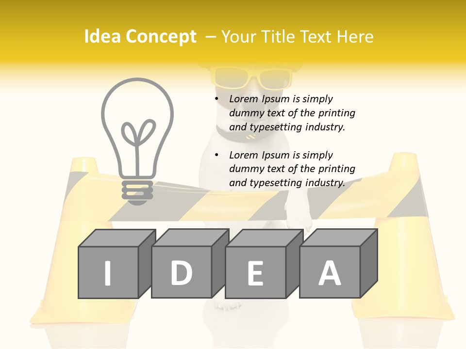 Joke Yellow Animal PowerPoint Template