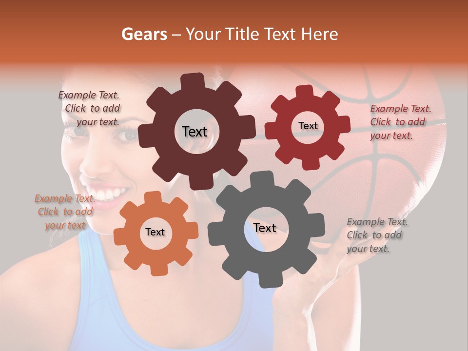 Athletic Beautiful People PowerPoint Template