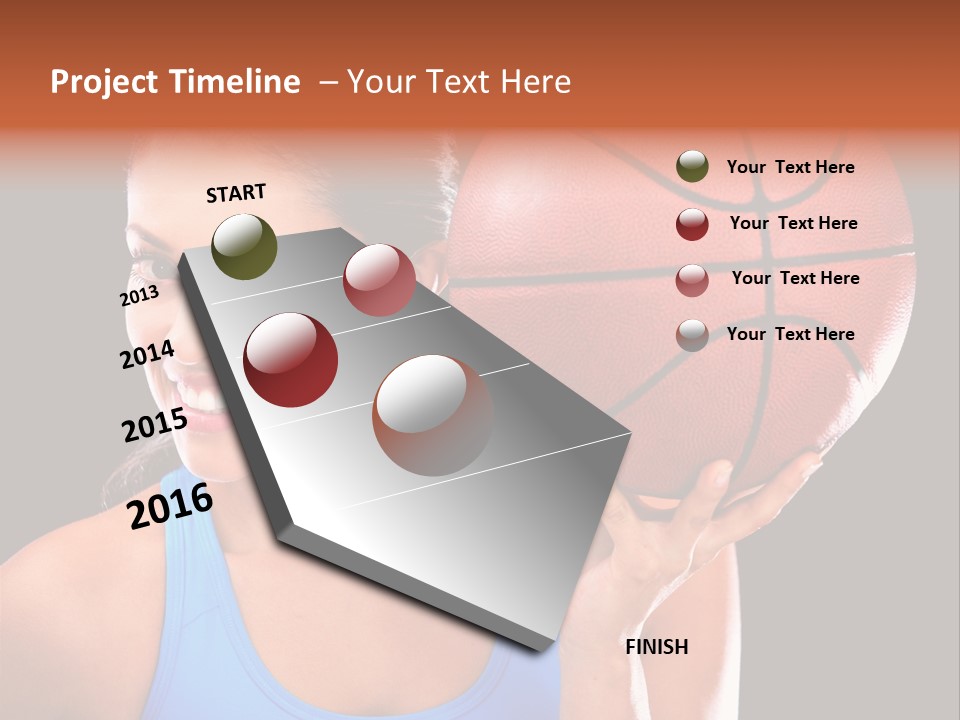 Athletic Beautiful People PowerPoint Template