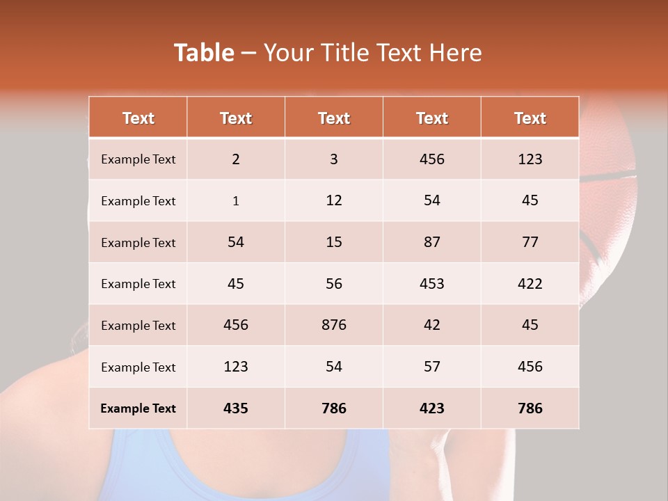 Athletic Beautiful People PowerPoint Template