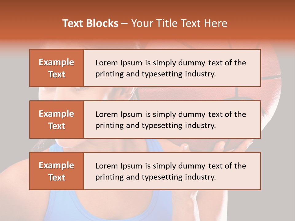 Athletic Beautiful People PowerPoint Template