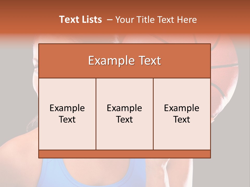 Athletic Beautiful People PowerPoint Template