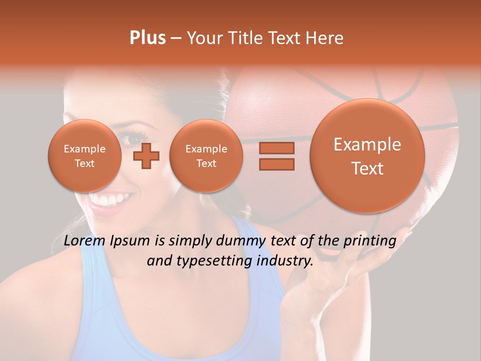 Athletic Beautiful People PowerPoint Template