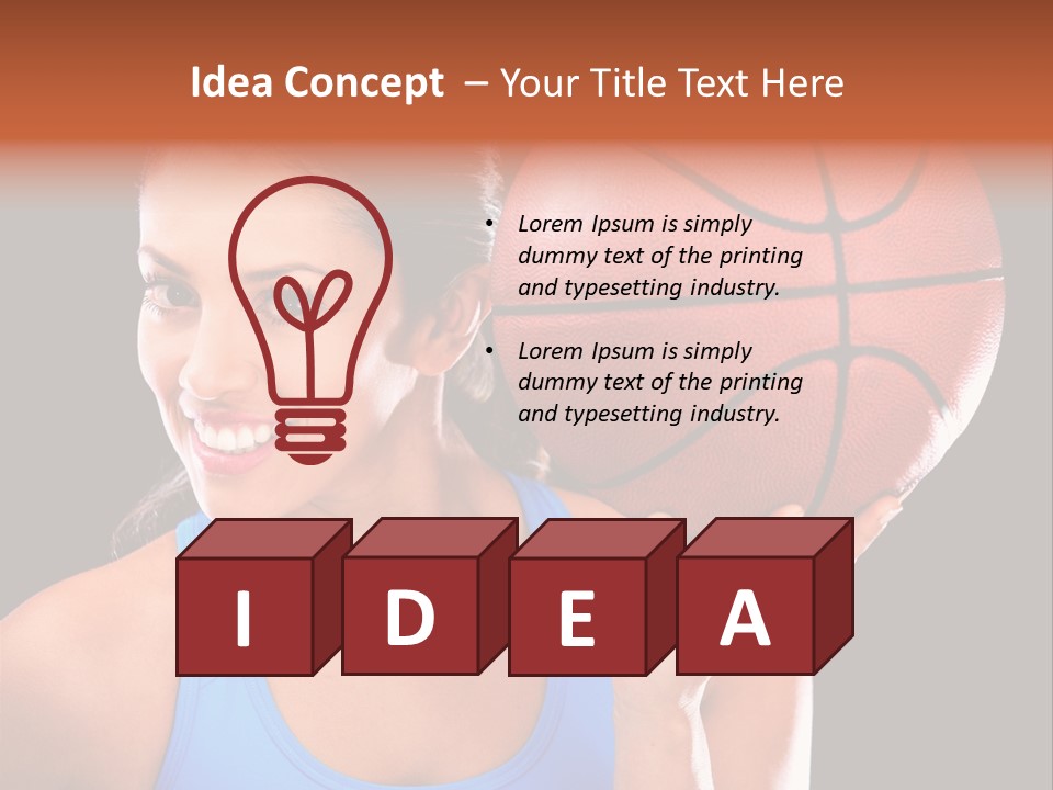Athletic Beautiful People PowerPoint Template