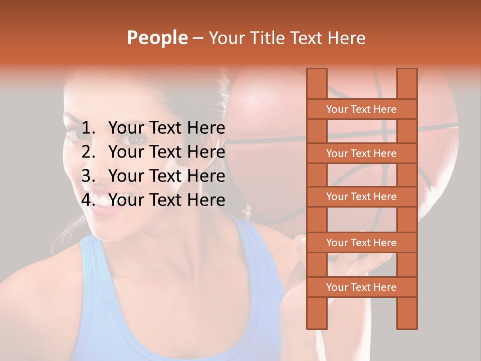 Athletic Beautiful People PowerPoint Template