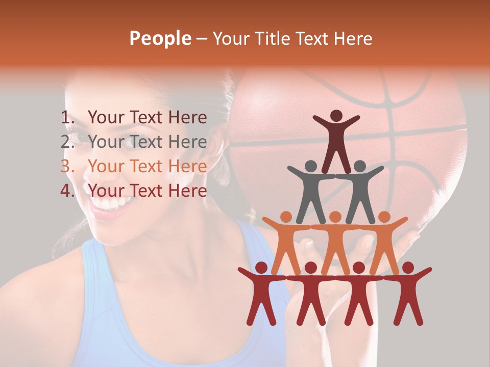 Athletic Beautiful People PowerPoint Template