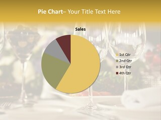 Nobody Dining Fork PowerPoint Template