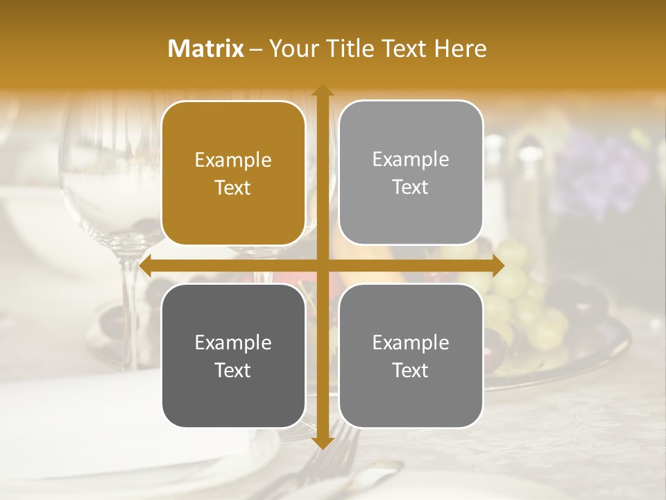 Wine Glass Coffee Crystal PowerPoint Template