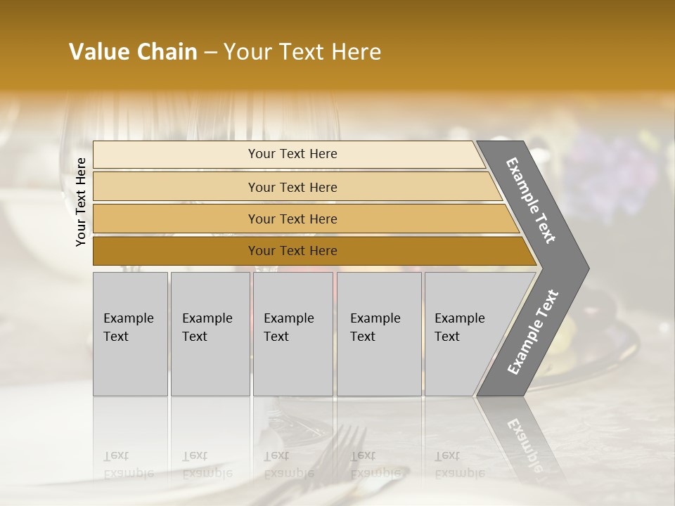 Wine Glass Coffee Crystal PowerPoint Template