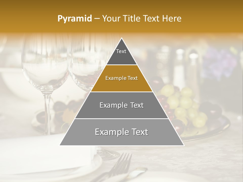 Wine Glass Coffee Crystal PowerPoint Template