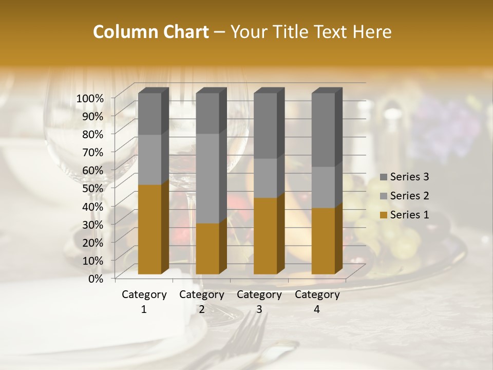 Wine Glass Coffee Crystal PowerPoint Template