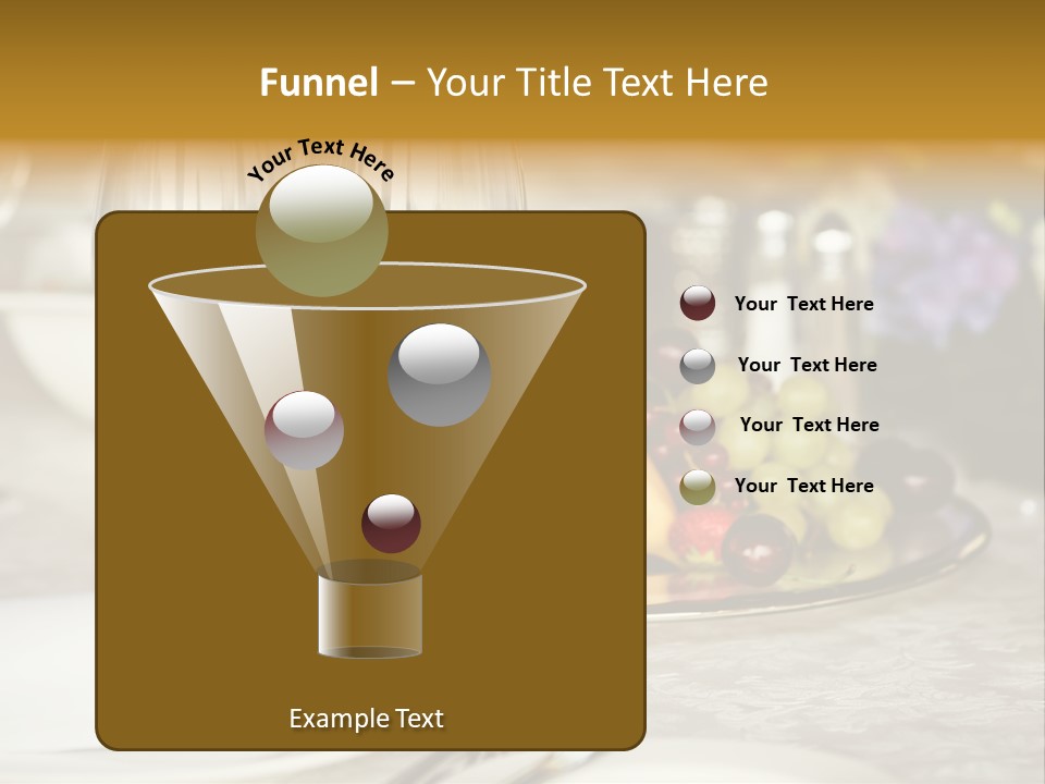 Wine Glass Coffee Crystal PowerPoint Template