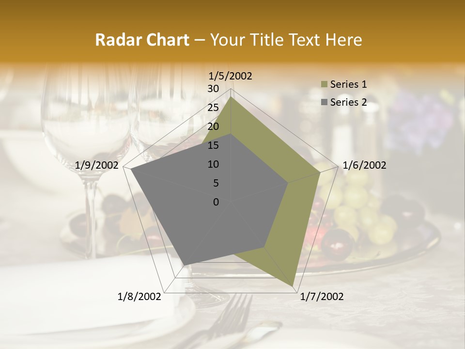 Wine Glass Coffee Crystal PowerPoint Template