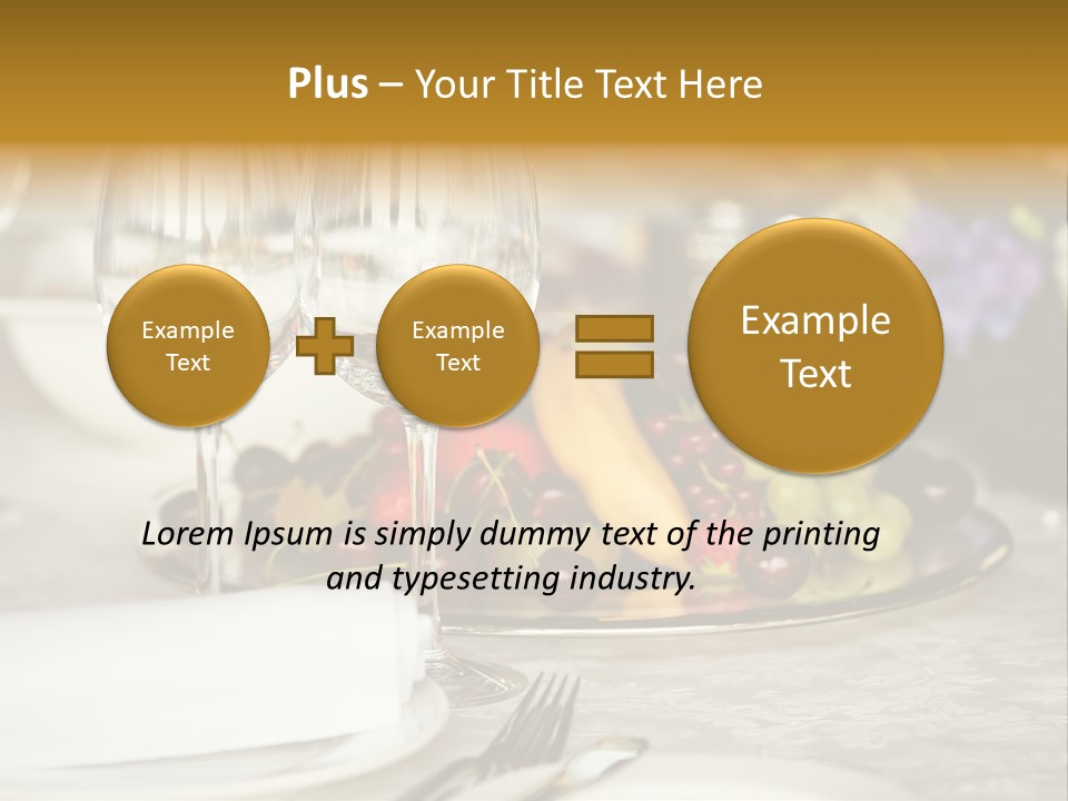 Wine Glass Coffee Crystal PowerPoint Template