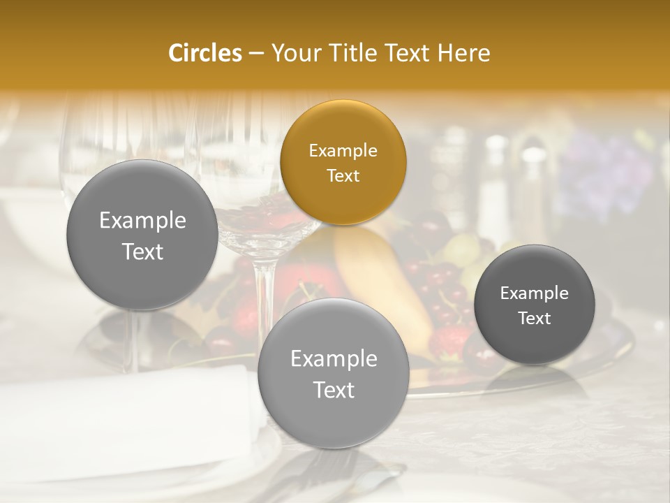 Wine Glass Coffee Crystal PowerPoint Template