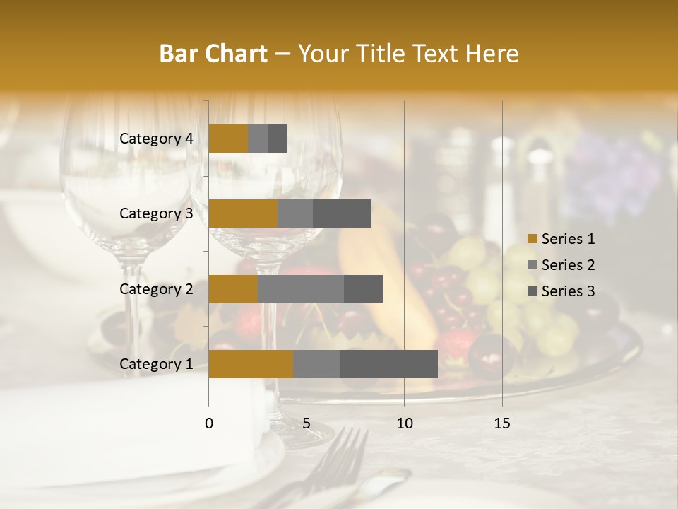 Wine Glass Coffee Crystal PowerPoint Template