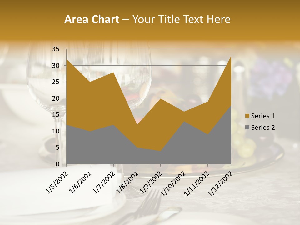 Wine Glass Coffee Crystal PowerPoint Template