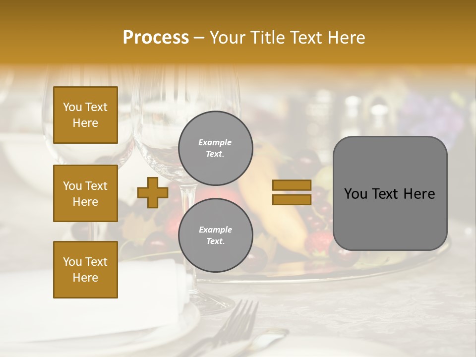 Wine Glass Coffee Crystal PowerPoint Template