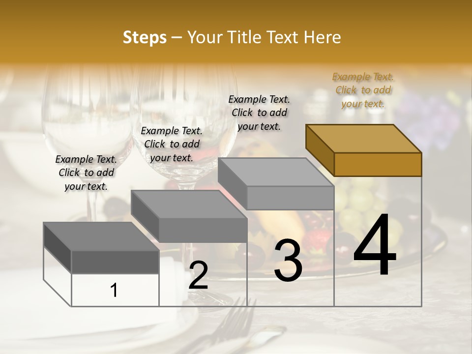 Wine Glass Coffee Crystal PowerPoint Template