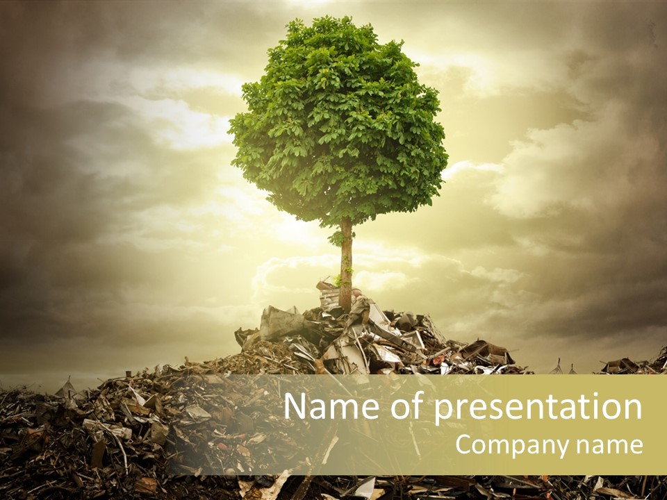 Tree Activity Unnatural PowerPoint Template