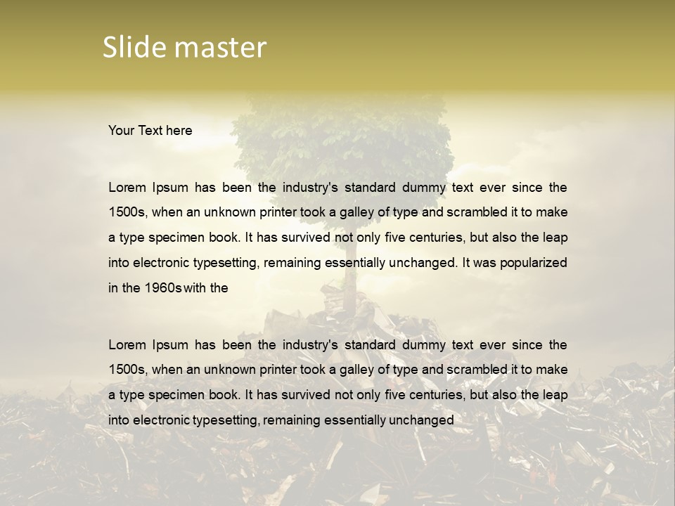 Tree Activity Unnatural PowerPoint Template