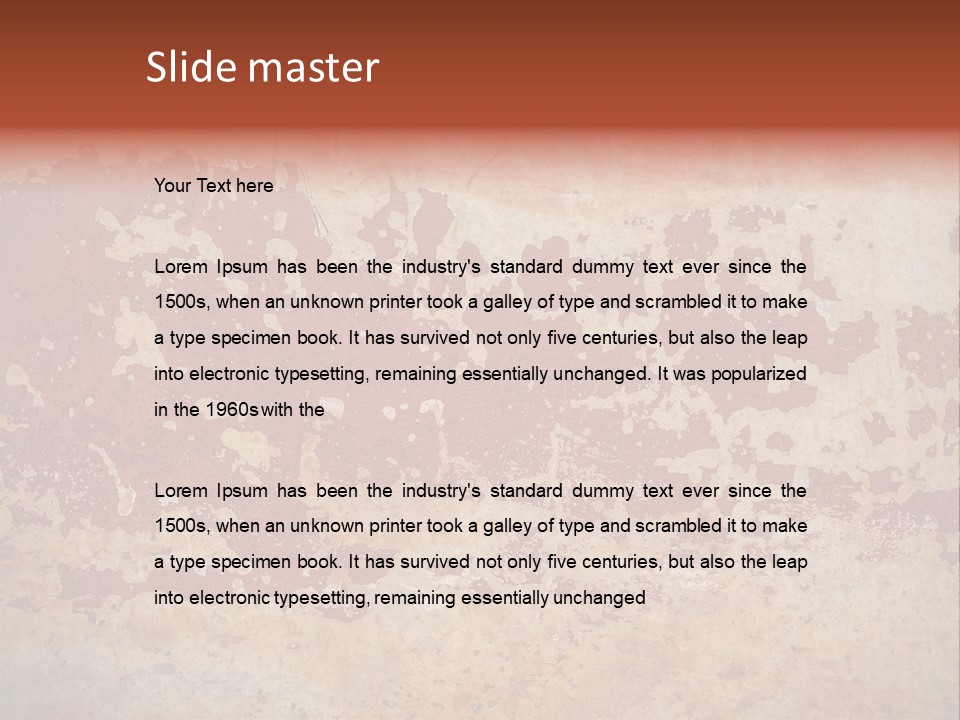 Rough Aging Grunge PowerPoint Template