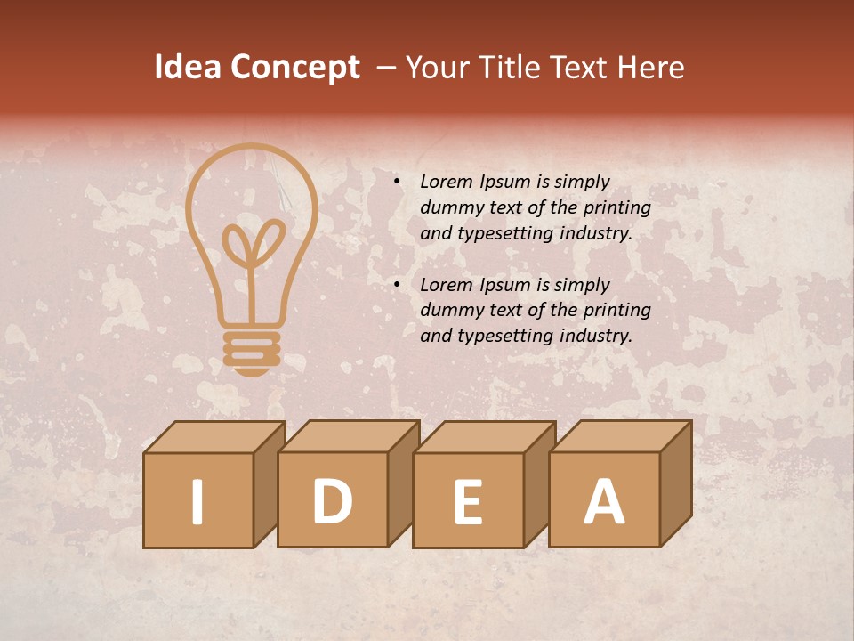 Rough Aging Grunge PowerPoint Template
