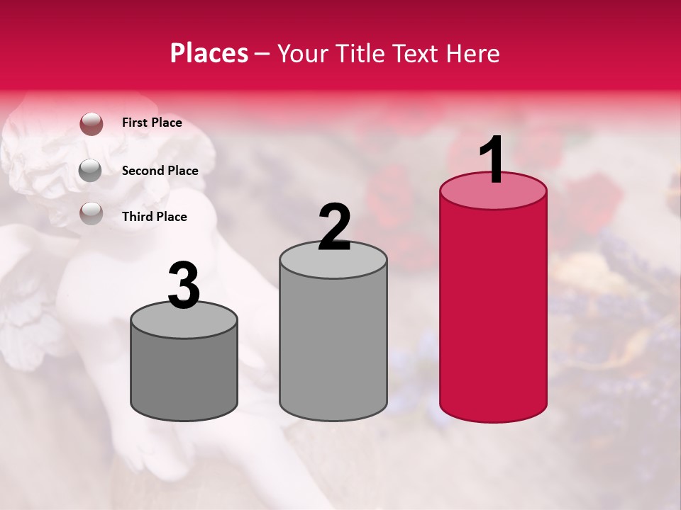 Wooden Board Red White PowerPoint Template