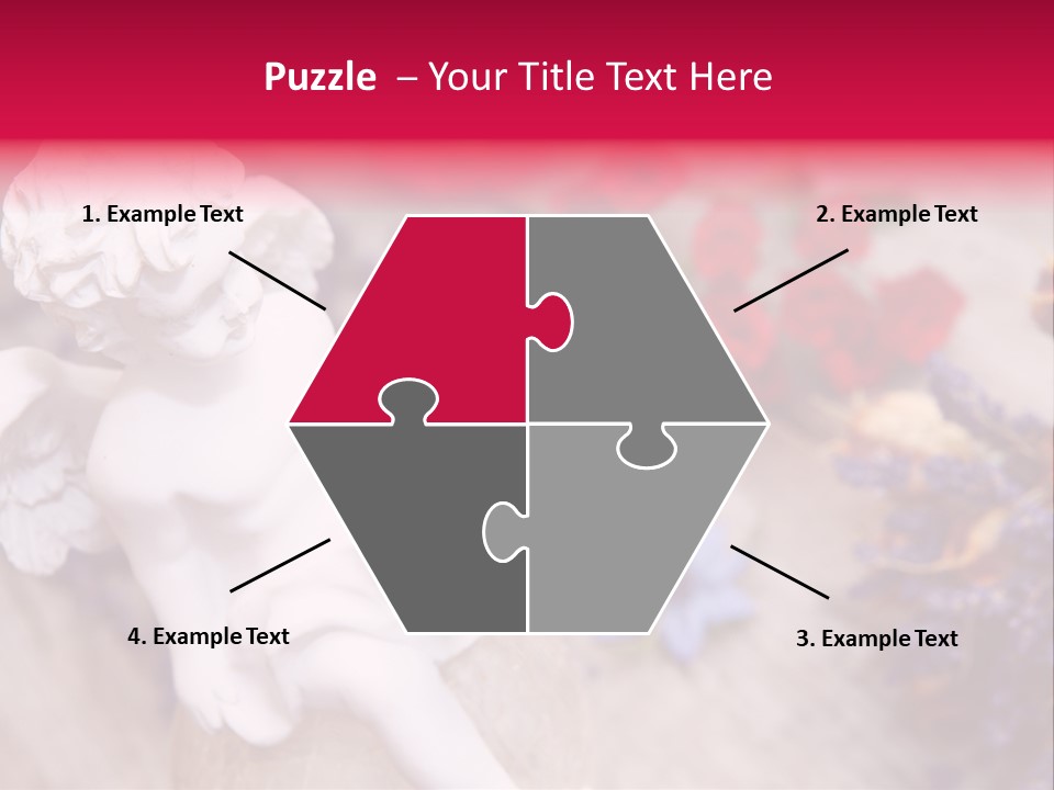 Wooden Board Red White PowerPoint Template