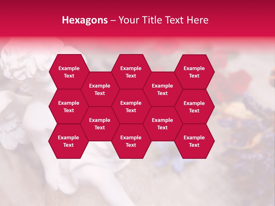 Wooden Board Red White PowerPoint Template