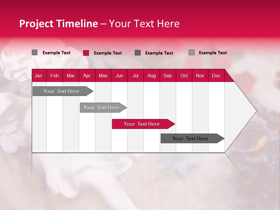 Wooden Board Red White PowerPoint Template