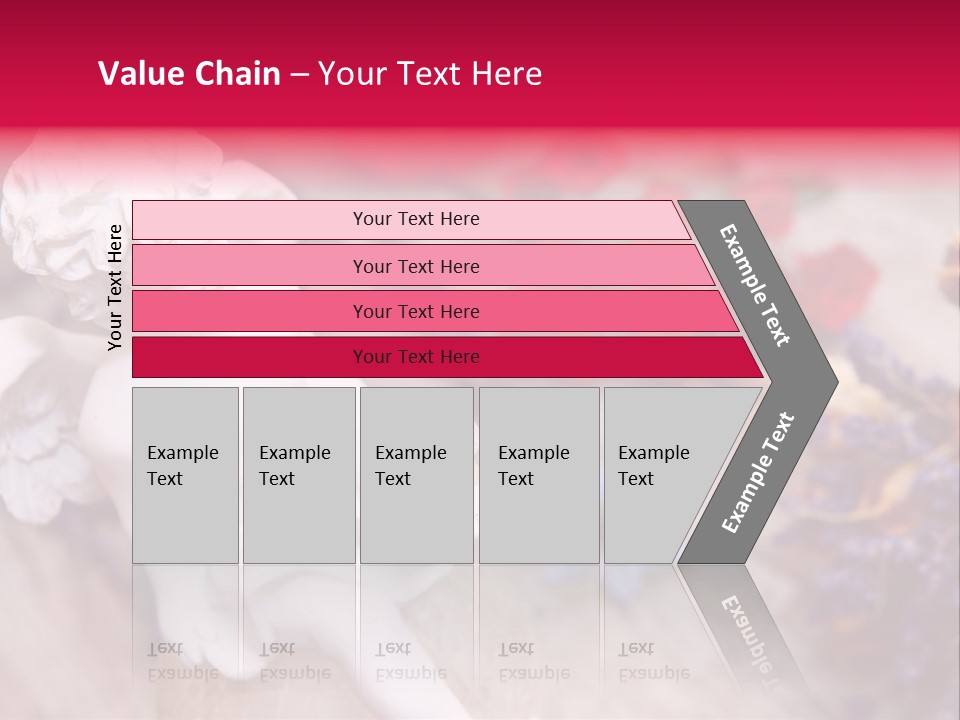 Wooden Board Red White PowerPoint Template