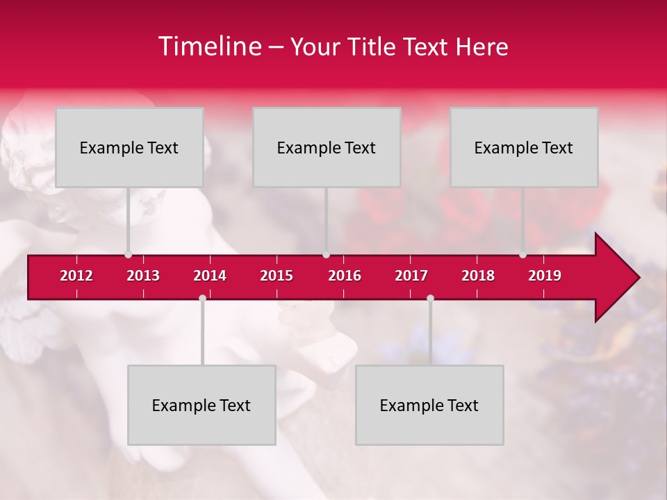 Wooden Board Red White PowerPoint Template