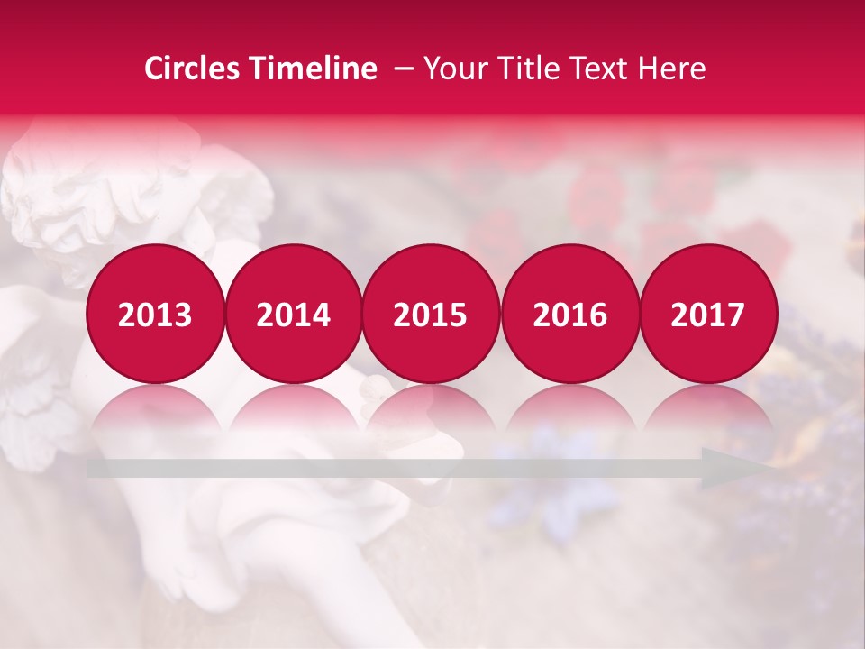 Wooden Board Red White PowerPoint Template