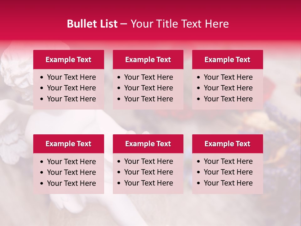 Wooden Board Red White PowerPoint Template