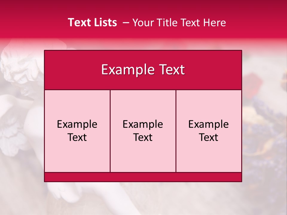 Wooden Board Red White PowerPoint Template