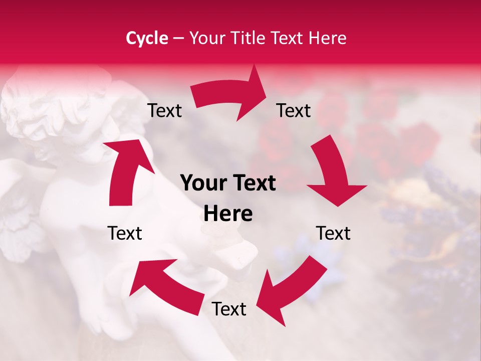 Wooden Board Red White PowerPoint Template