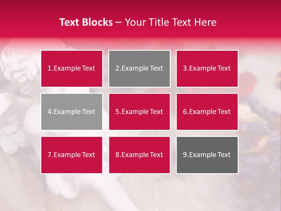 Wooden Board Red White PowerPoint Template